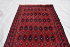 50-Years Old Antique Baluchi Rug 6.1x2.10 ft - Handwoven Wool, Vintage Tribal Carpet, Flatweave Ethnic Decor, Living Room Rug