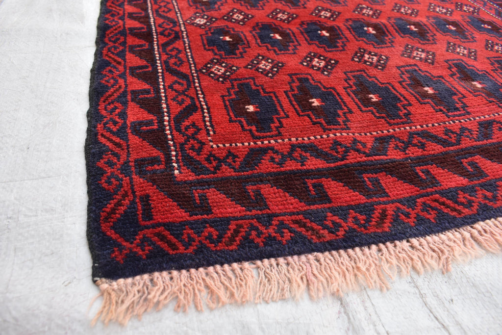 50-Years Old Antique Baluchi Rug 6.1x2.10 ft - Handwoven Wool, Vintage Tribal Carpet, Flatweave Ethnic Decor, Living Room Rug