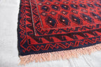 50-Years Old Antique Baluchi Rug 6.1x2.10 ft - Handwoven Wool, Vintage Tribal Carpet, Flatweave Ethnic Decor, Living Room Rug