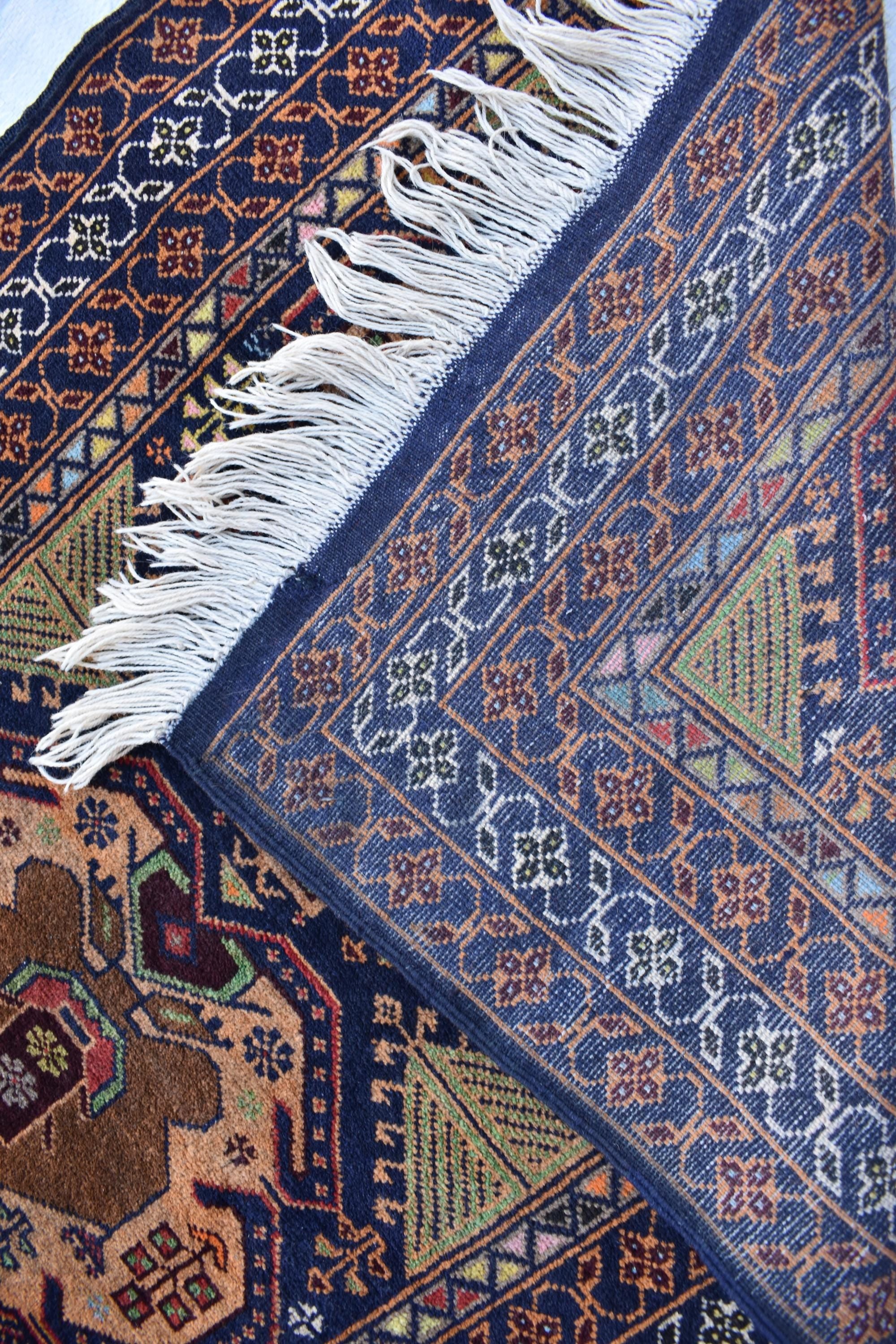 Antique Baluchi Runner 3x13 - Vintage Brown Green and Bronze Tribal Carpet - Narrow Hallway Rug, Ethnic Boho Floor Cover, Collector's Piece