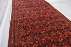 Antique Handmade Runner 12.6 x 2.9 ft - Vintage Persian Hallway Rug, Unique Oriental Carpet, Long Handwoven Floor Runner