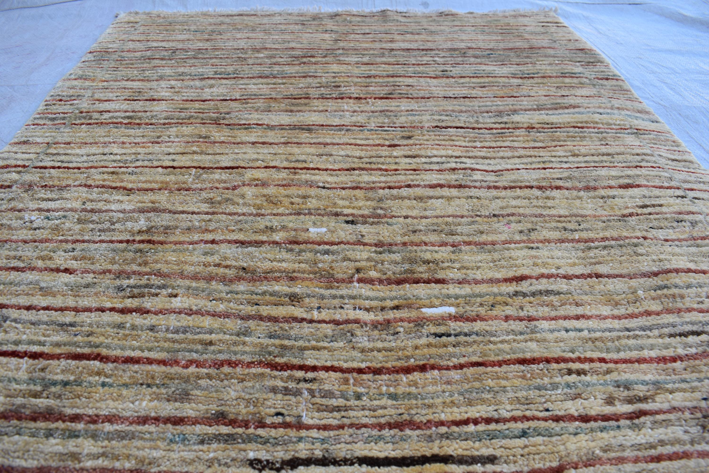 Gabba Design Rug 6 x 3.5 ft - Handmade Persian Wool Carpet, Boho Tribal Area Rug, Unique Rustic Decor, Perfect for Bedroom, Living Room