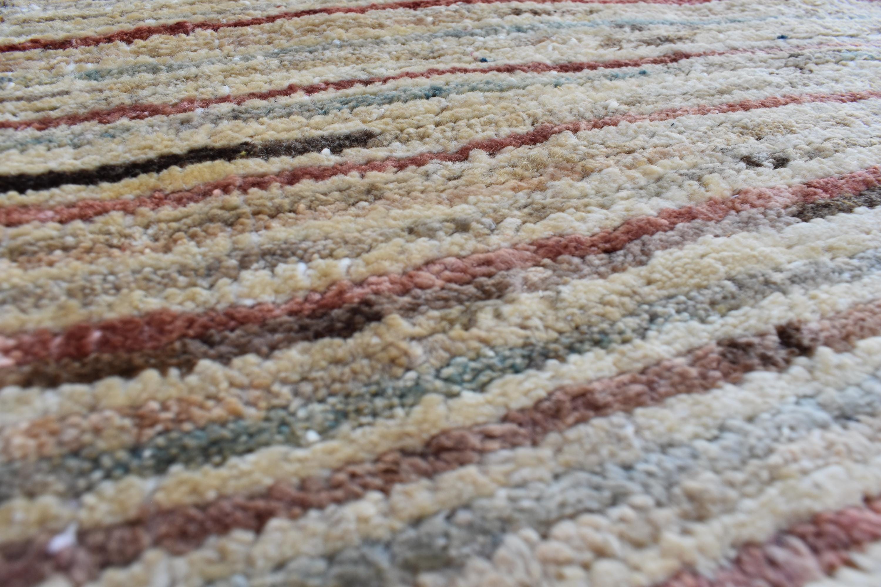 Gabba Design Rug 6 x 3.5 ft - Handmade Persian Wool Carpet, Boho Tribal Area Rug, Unique Rustic Decor, Perfect for Bedroom, Living Room