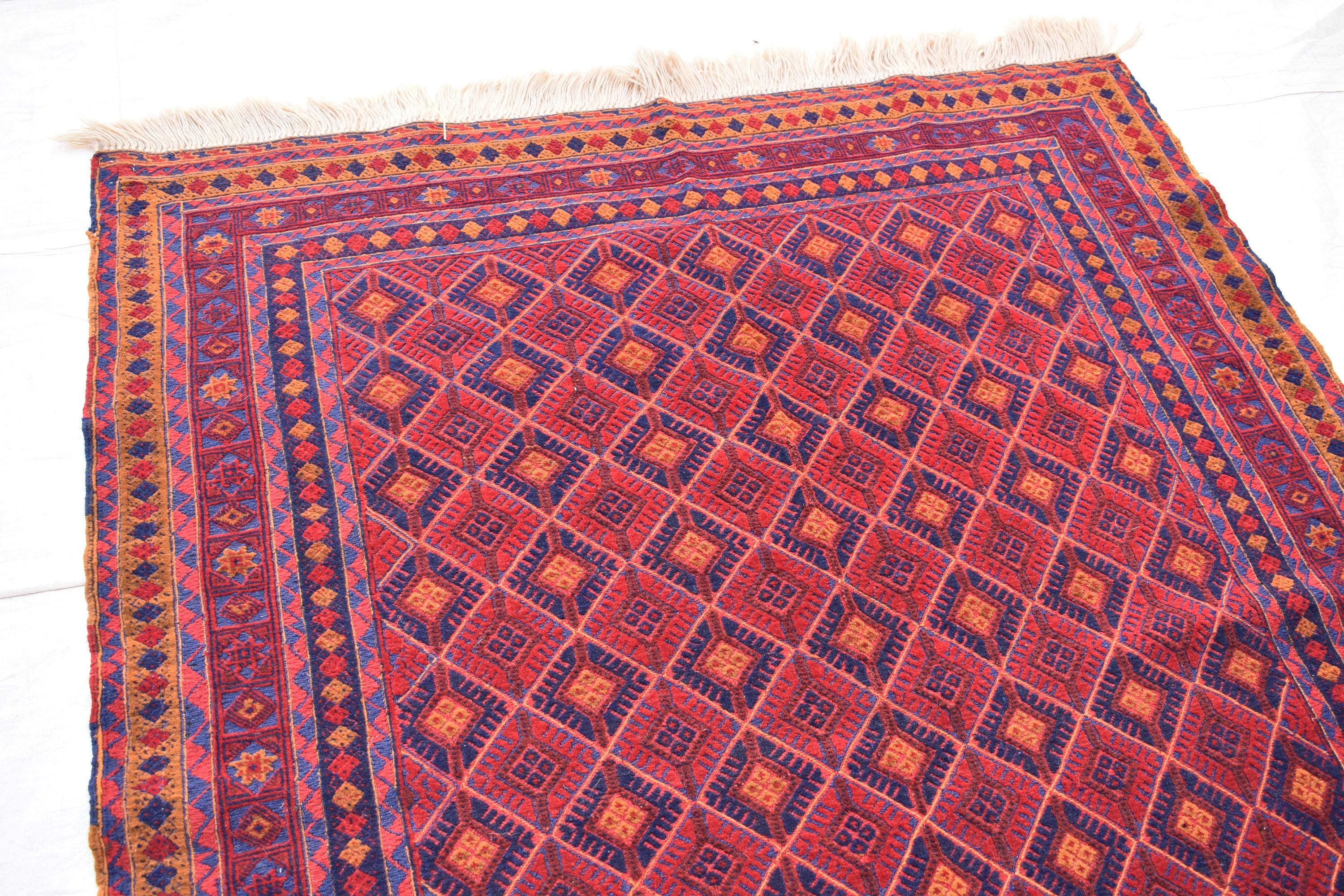Antique Vintage Kilim Rug – 50 Years Old | 6.2 x 4.1 ft Handwoven Treasure, Vintage Collectible Kilim, Medium Area Rug, Bedroom Rug