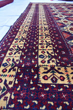 7x10 Exquisite Yousafi Carpet – Handwoven Afghan Masterpiece | Living Room Rug | Bedroom Rug | Boho Decor | Geometric, Multicolor Rug