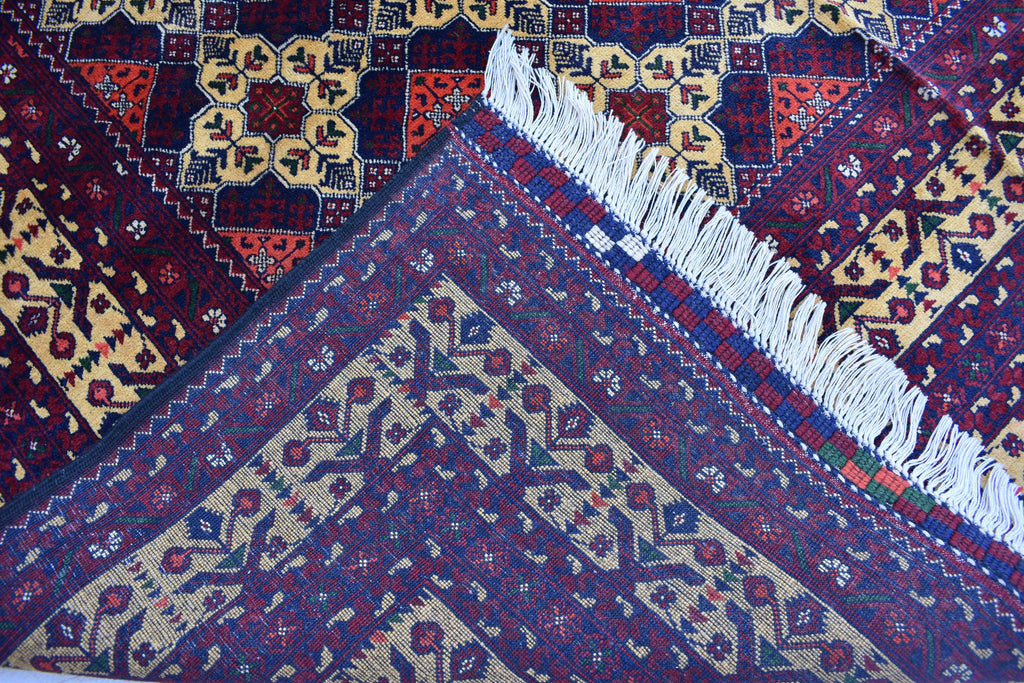 7x10 Exquisite Yousafi Carpet – Handwoven Afghan Masterpiece | Living Room Rug | Bedroom Rug | Boho Decor | Geometric, Multicolor Rug