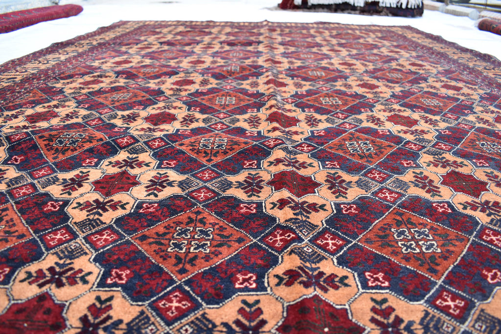 Elegant 10x6.6 ft Yousafi Carpet – Handwoven Afghan Craftsmanship | Living Room Rug | Farm House Rug | Boho Home Decor