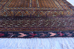 Handwoven 100% Silk Afghan Glassac Rug – 5.4x3.1 ft | Vintage Bohemian Area Rug | Unique Tribal Design | Small Living Room Accent, Bedroom.