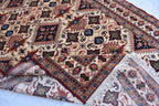 7x10 80% Silk Kazak Rug-Handcrafted Afghan Tribal Carpet, Luxurious Oriental Design, Living Room Rug, Boho Home Decor, Bedroom Rug 9.11x7 ft