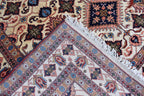 7x10 80% Silk Kazak Rug-Handcrafted Afghan Tribal Carpet, Luxurious Oriental Design, Living Room Rug, Boho Home Decor, Bedroom Rug 9.11x7 ft