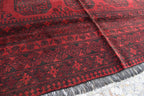 Vintage Wool Rug 9.5 x 6.8 ft | Antique Handwoven Carpet | Traditional Tribal Design | Vintage Area Rug for Living Room or Dining Room