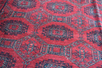 Vintage Wool Rug 8.10 x 6.4 ft | Antique Handwoven Carpet | Traditional Tribal Design | Vintage Area Rug for Living Room or Dining Room.