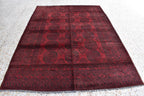 Vintage Afghan Elephant Rug 9.4 x 6.10 ft – Handmade Wool Carpet, Tribal Elephant Motif, Authentic Afghan Decor, Boho Area Rug, Farm House