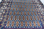 Vintage Antique Afghan Handmade Rug – 4.5 x 2.9 ft | Unique Tribal Design | Authentic Wool Carpet | One-of-a-Kind Oriental Afghan Rug