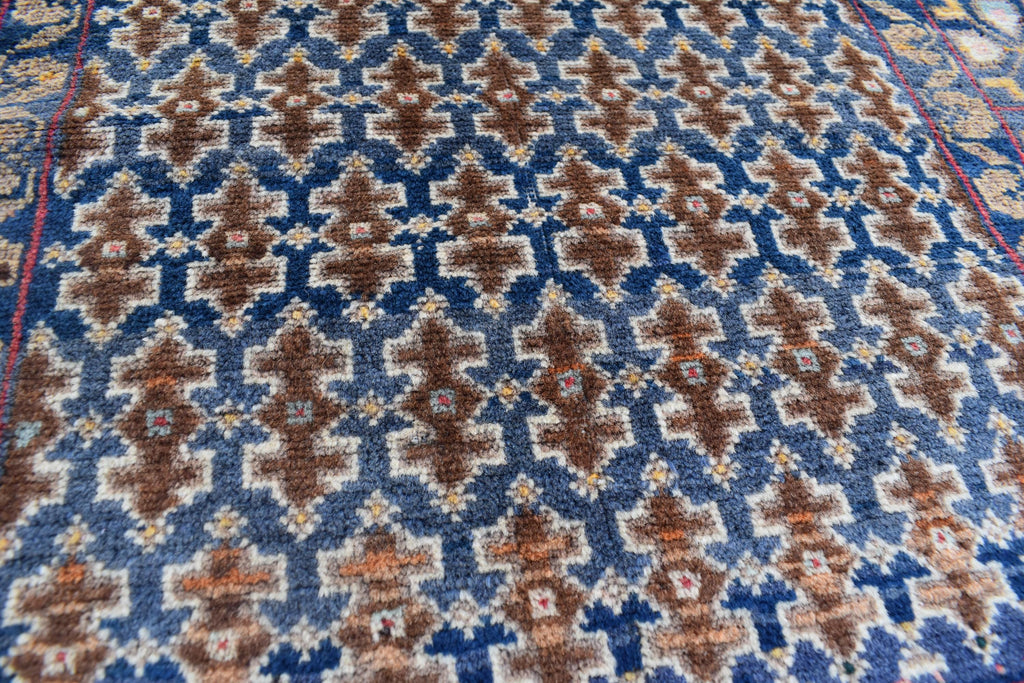 Vintage Antique Afghan Handmade Rug – 4.5 x 2.9 ft | Unique Tribal Design | Authentic Wool Carpet | One-of-a-Kind Oriental Afghan Rug