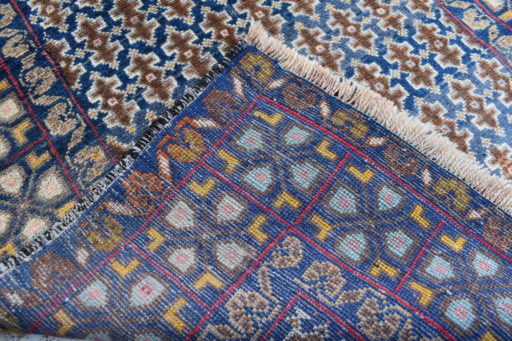 Vintage Antique Afghan Handmade Rug – 4.5 x 2.9 ft | Unique Tribal Design | Authentic Wool Carpet | One-of-a-Kind Oriental Afghan Rug