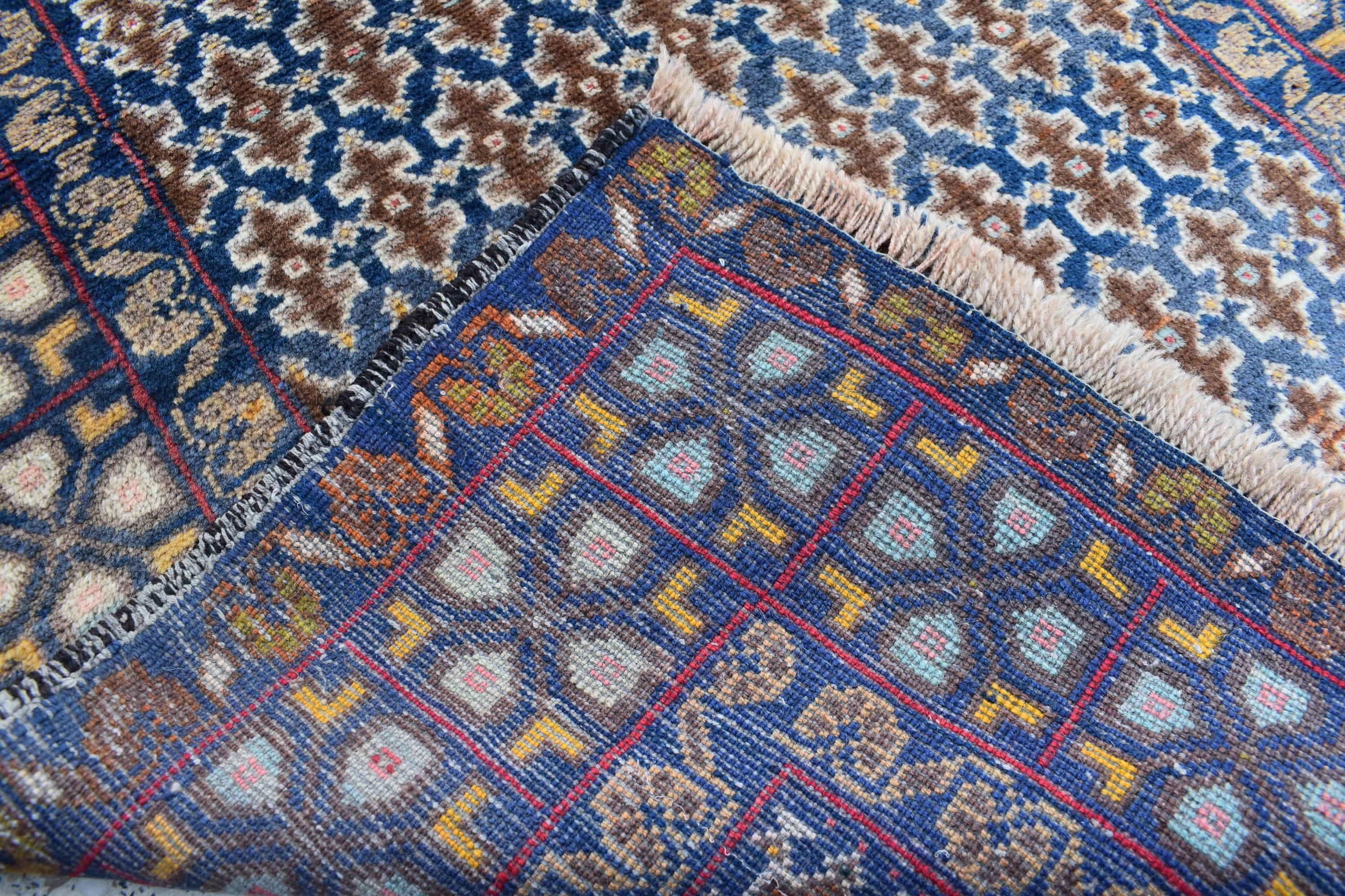 Vintage Antique Afghan Handmade Rug – 4.5 x 2.9 ft | Unique Tribal Design | Authentic Wool Carpet | One-of-a-Kind Oriental Afghan Rug