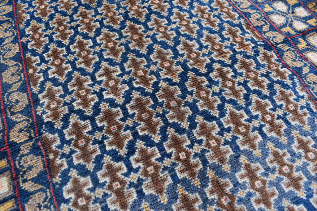 Vintage Antique Afghan Handmade Rug – 4.5 x 2.9 ft | Unique Tribal Design | Authentic Wool Carpet | One-of-a-Kind Oriental Afghan Rug