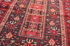 4.4 x 2.8 ft Vintage Antique Afghan Handmade Rug | Unique Tribal Design | Authentic Wool Carpet | Floor Rug | Wall Hanging Rug