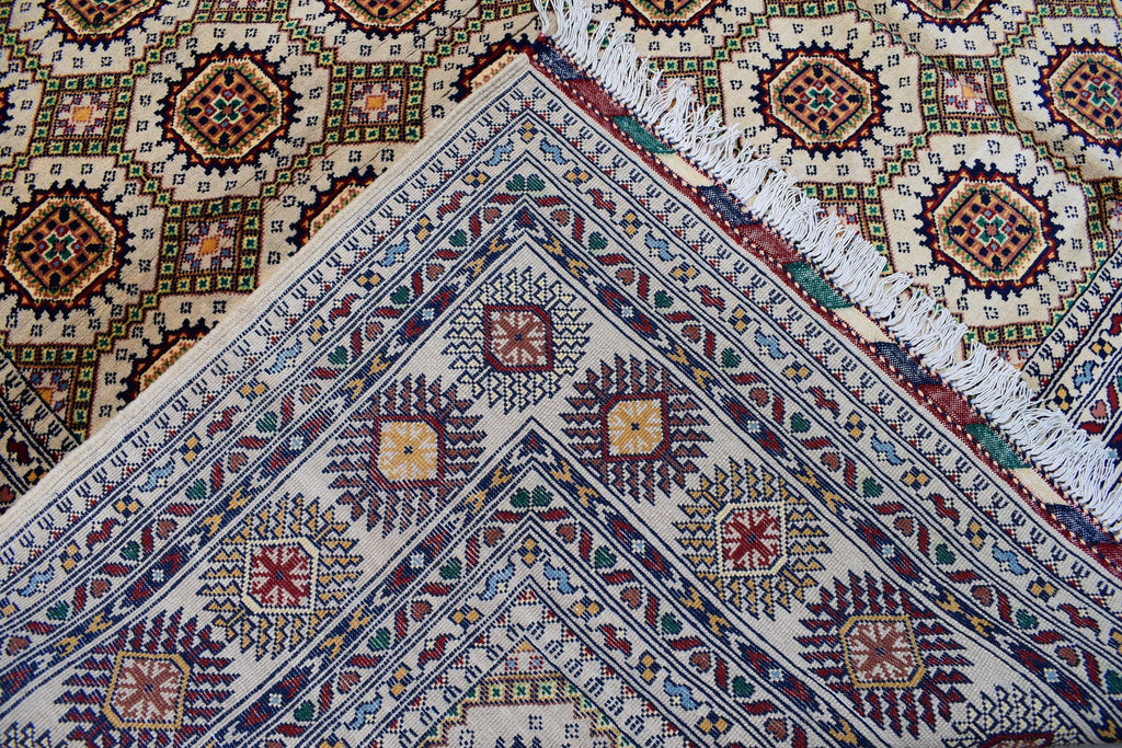 8x12 Authentic Afghan Handmade Rug Hand knotted Traditional Wool Carpet with Tribal Patterns, Rustic Rug for Living Room, Bedroom 11.6x8.2ft