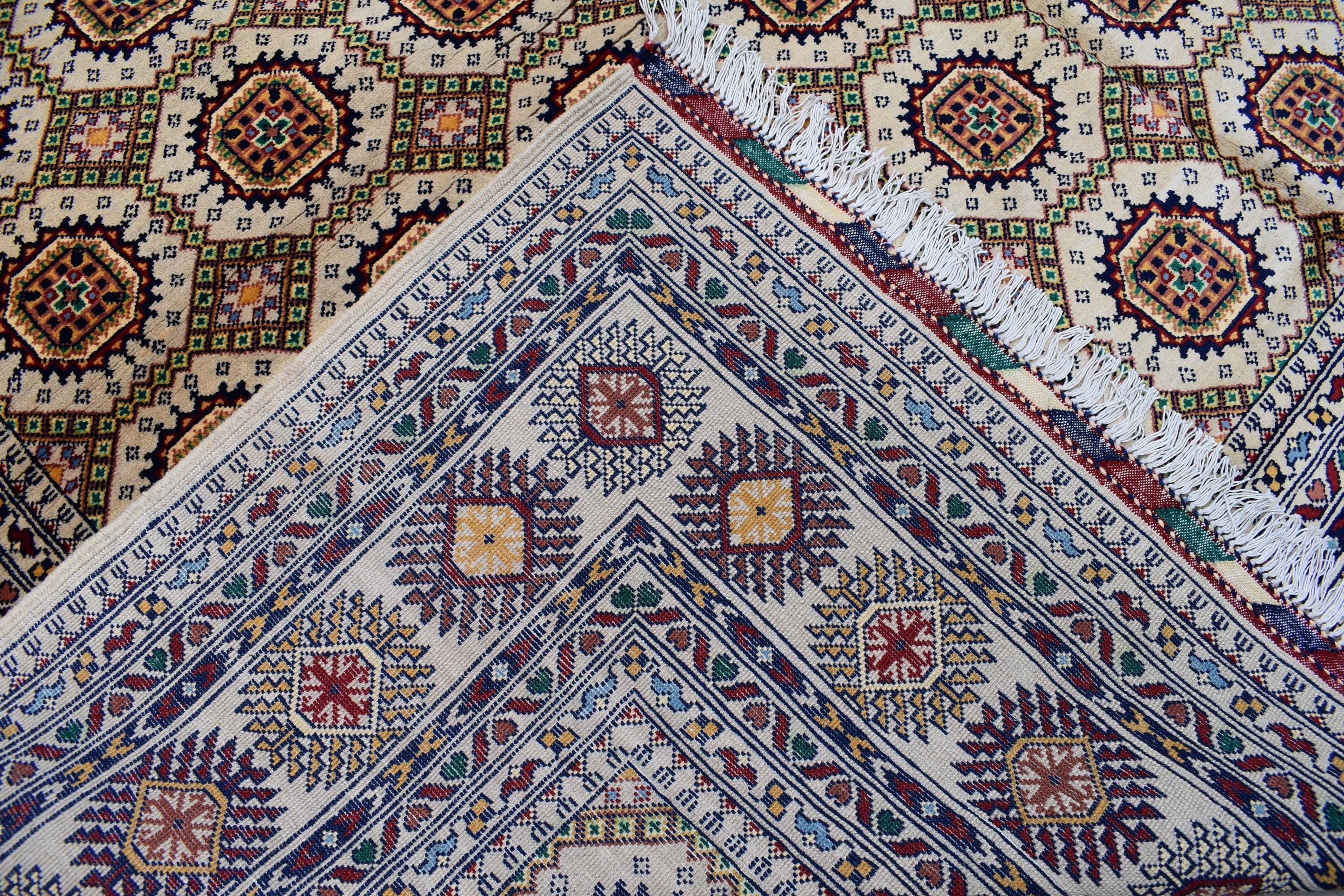 8x12 Authentic Afghan Handmade Rug Hand knotted Traditional Wool Carpet with Tribal Patterns, Rustic Rug for Living Room, Bedroom 11.6x8.2ft
