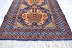 Antique Baluchi Runner 3x13 - Vintage Brown Green and Bronze Tribal Carpet - Narrow Hallway Rug, Ethnic Boho Floor Cover, Collector's Piece