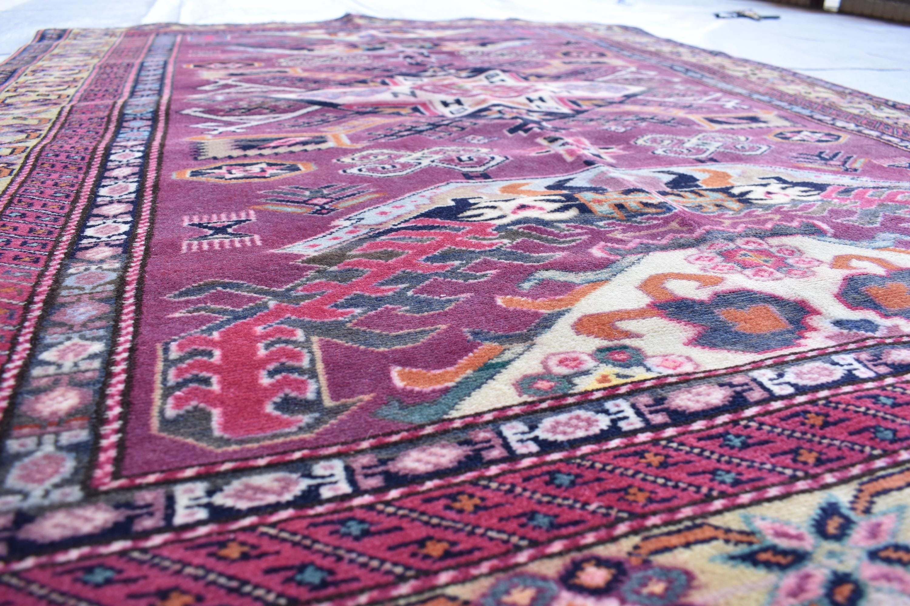 Antique Tabriz Rug 5.4x4.2 ft - Handwoven Persian Carpet, Vintage Oriental Area Rug, Unique Traditional Decor