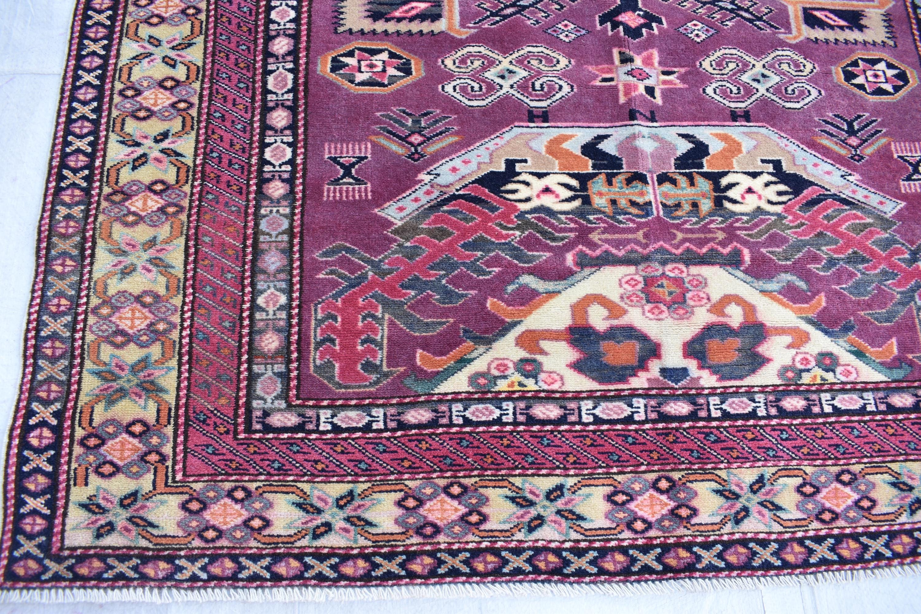 Antique Tabriz Rug 5.4x4.2 ft - Handwoven Persian Carpet, Vintage Oriental Area Rug, Unique Traditional Decor