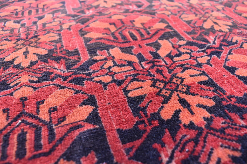 Antique Handmade Runner 12.6 x 2.9 ft - Vintage Persian Hallway Rug, Unique Oriental Carpet, Long Handwoven Floor Runner