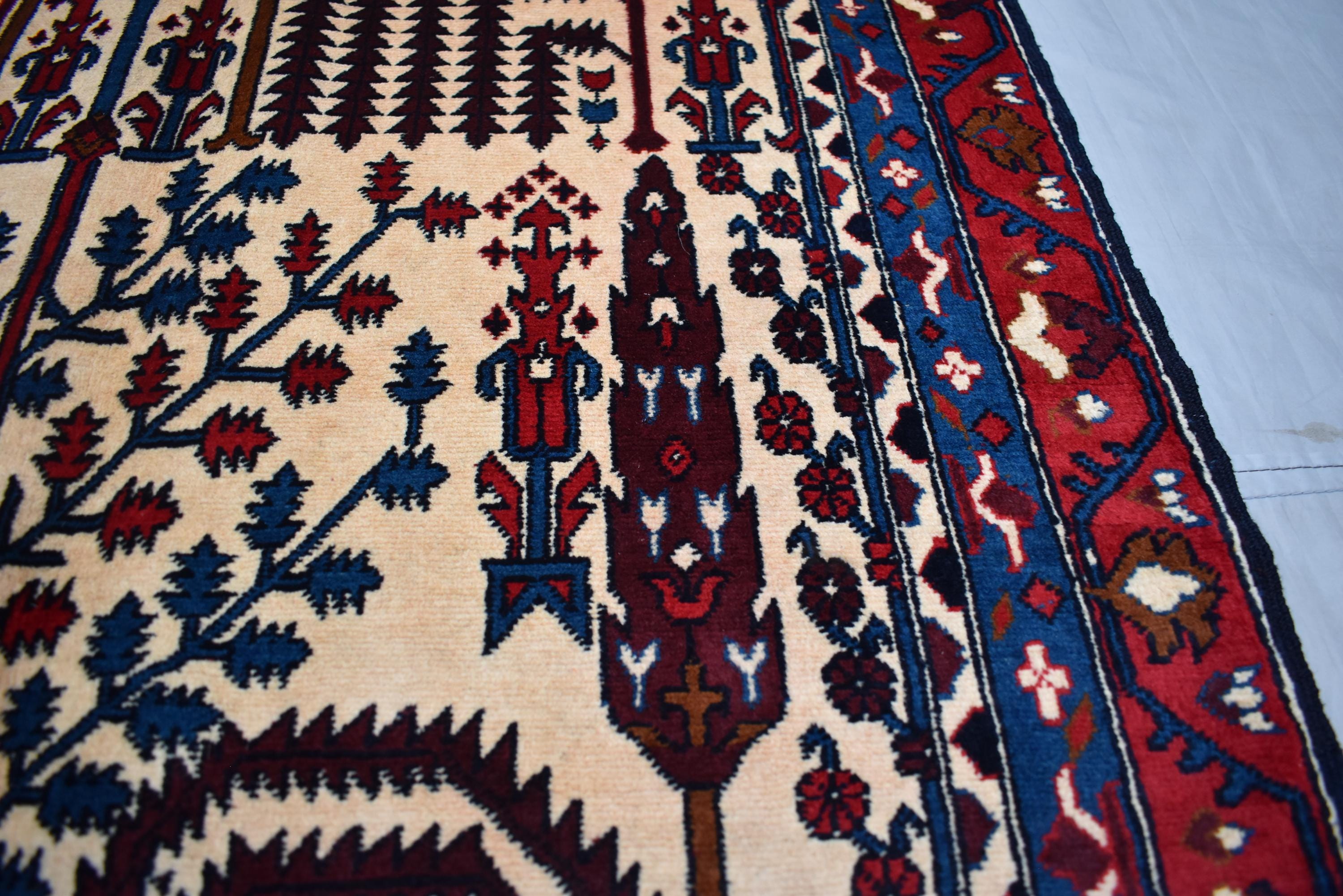 Handmade Belgian Runner Rug - 9.7 x 2.10 ft - Authentic Traditional Carpet, Hallway Runner, Kitchen Runner, Entryway Rug, Gift