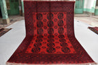 Antique Afghan Rug - 9.5 x 6.5 ft - Handwoven Vintage Rug - Traditional Afghan Carpet - Wool Rug - Authentic Oriental Rug - Collectible Rug