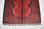Vintage Khal Mohammadi Runner Rug - 9.15 x 2.72 ft - Handmade Afghan Wool Carpet, Red Hallway Runner, Entry Way Rug, Collectible Rug