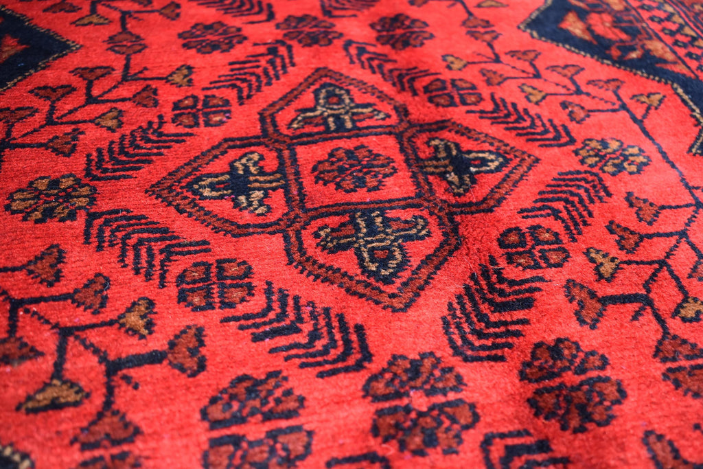 Vintage Khal Mohammadi Runner Rug - 9.15 x 2.72 ft - Handmade Afghan Wool Carpet, Red Hallway Runner, Entry Way Rug, Collectible Rug