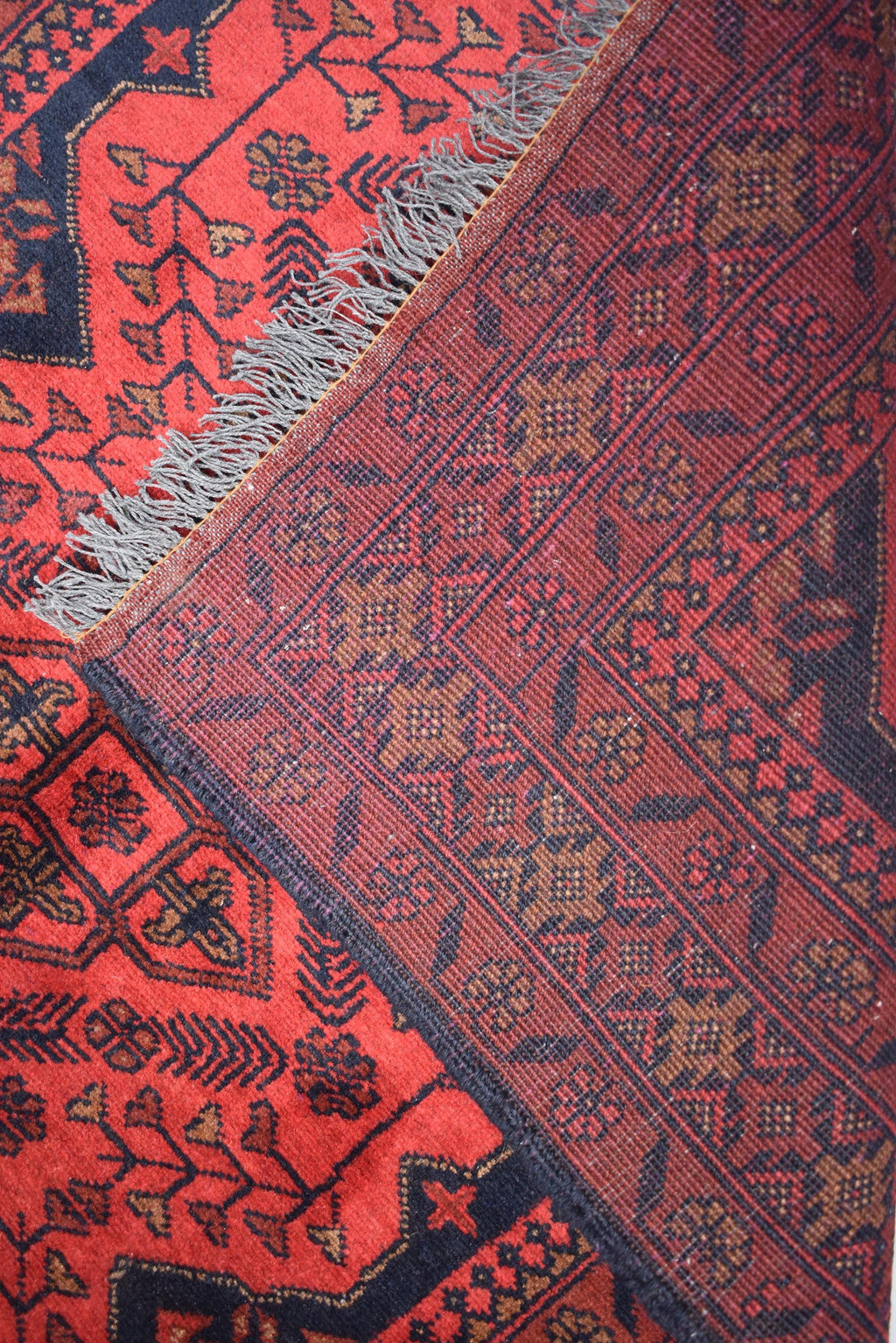 Vintage Khal Mohammadi Runner Rug - 9.15 x 2.72 ft - Handmade Afghan Wool Carpet, Red Hallway Runner, Entry Way Rug, Collectible Rug