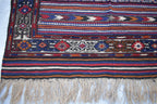 Antique 1950s Kilim Rug – Vintage Afghan Handmade Wool Carpet, 6.11 x 4.5 ft | Mid-Century Tribal Flat Weave Decor, Farm House Rug
