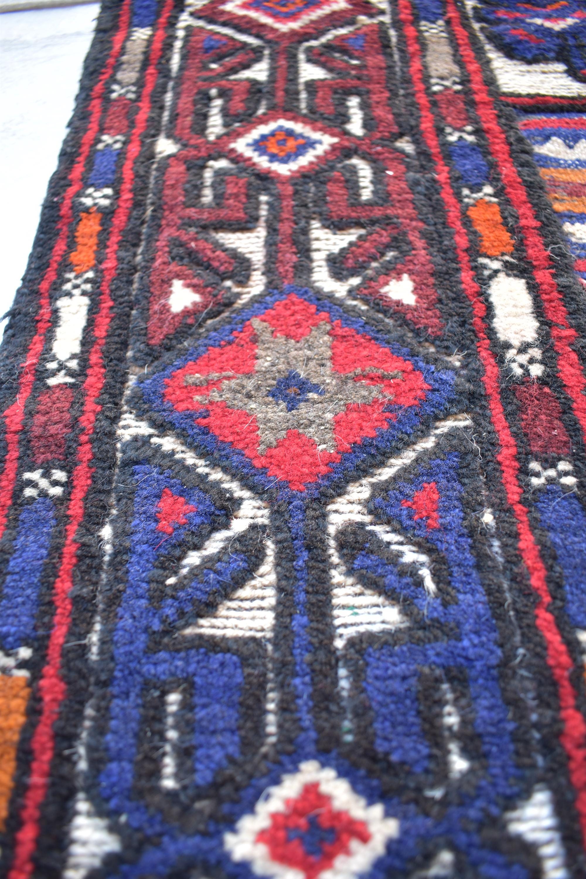 Antique 1950s Kilim Rug – Vintage Afghan Handmade Wool Carpet, 6.11 x 4.5 ft | Mid-Century Tribal Flat Weave Decor, Farm House Rug