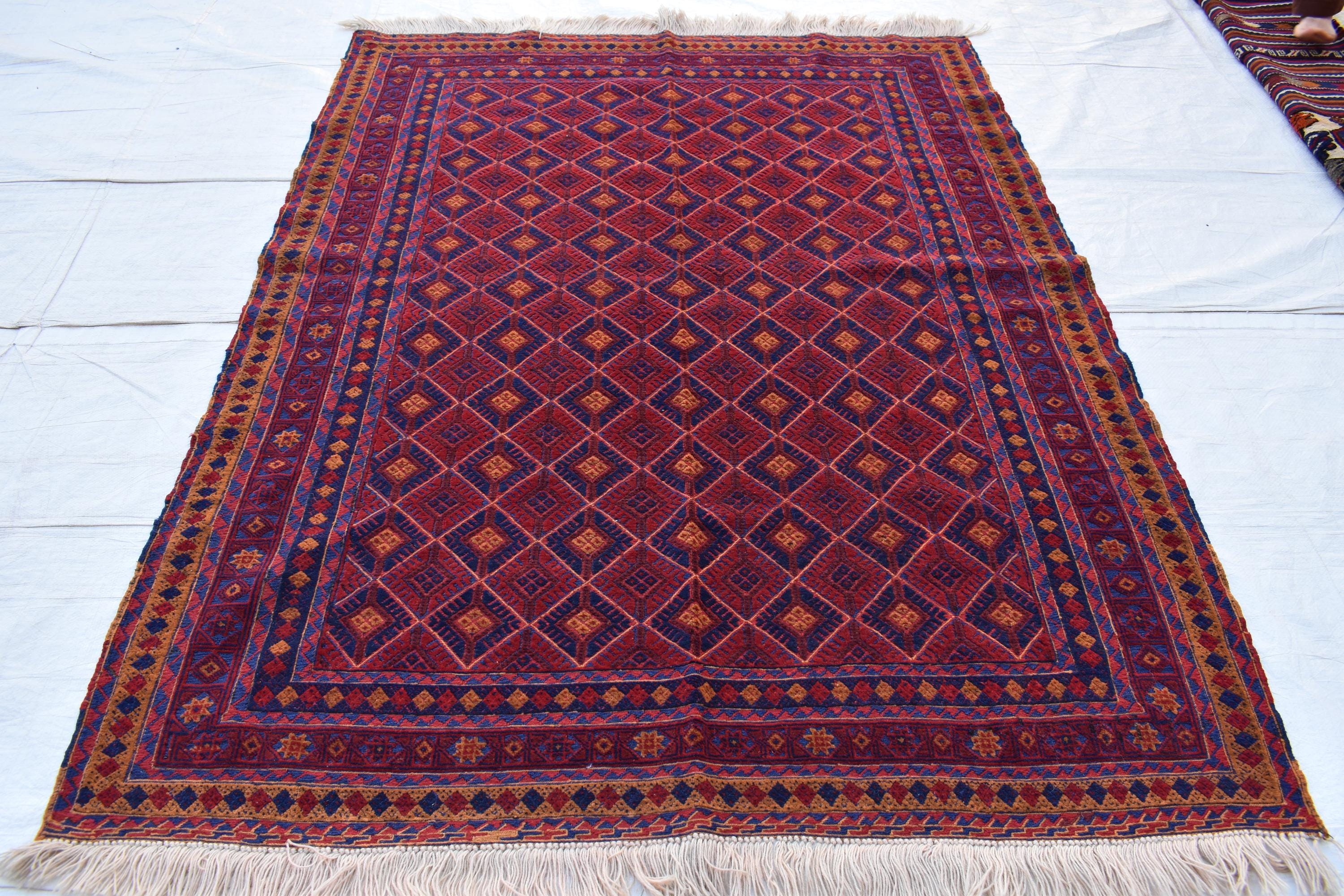 Antique Vintage Kilim Rug – 50 Years Old | 6.2 x 4.1 ft Handwoven Treasure, Vintage Collectible Kilim, Medium Area Rug, Bedroom Rug