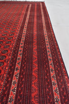 6x9 Vintage Mawri Gul Rug-Handwoven Tribal Afghan Wool Carpet, Bohemian Area Rug, Oriental Rug, Rug for Living Room, Farm House Rug 9.3x6.3