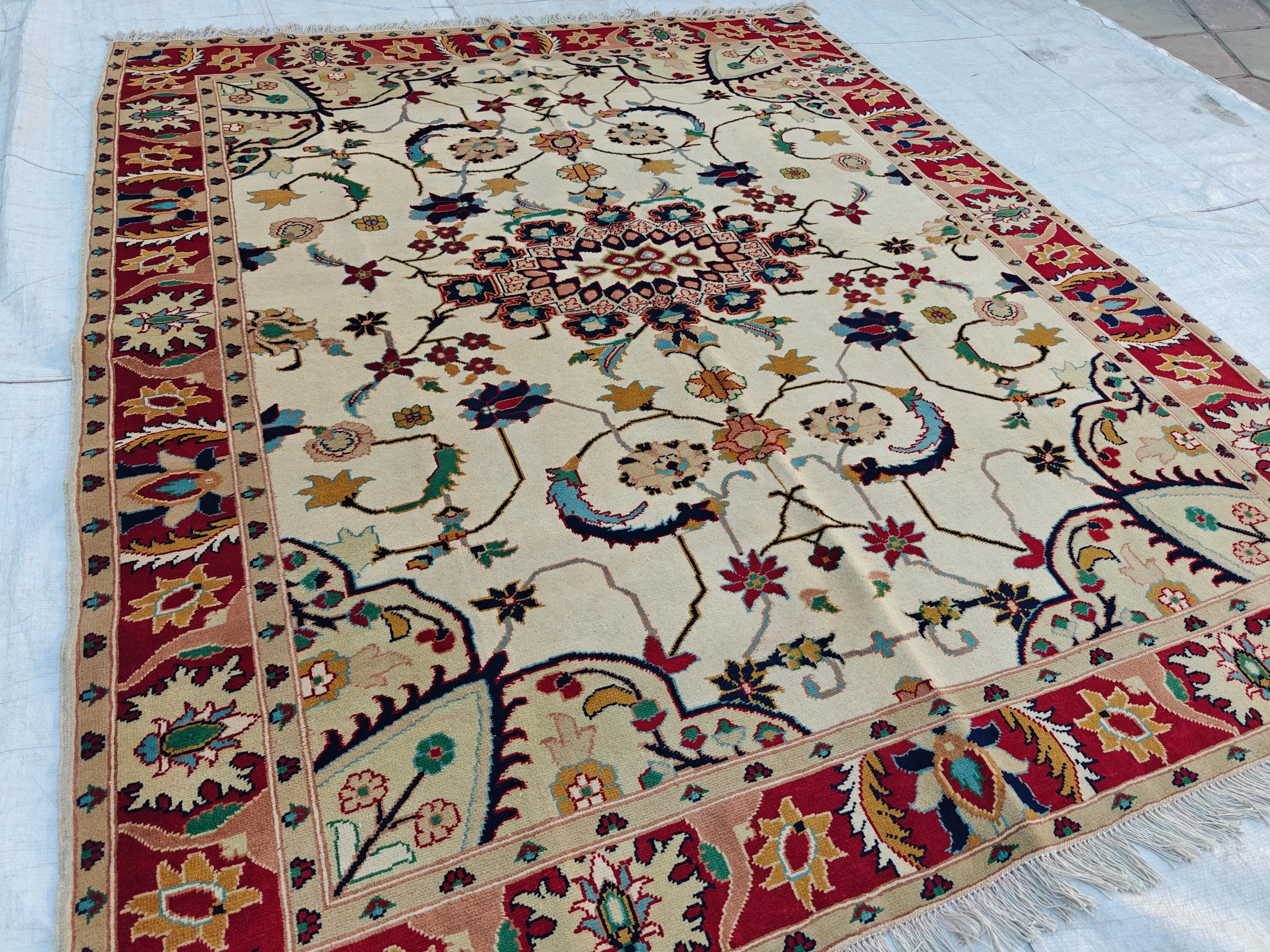 6.6x5.6 ft Handwoven Chobi Rug Afghan Wool Area Rug for Living Room | Traditional Oriental Carpet on Etsy, Office Rug, Living Room Rug