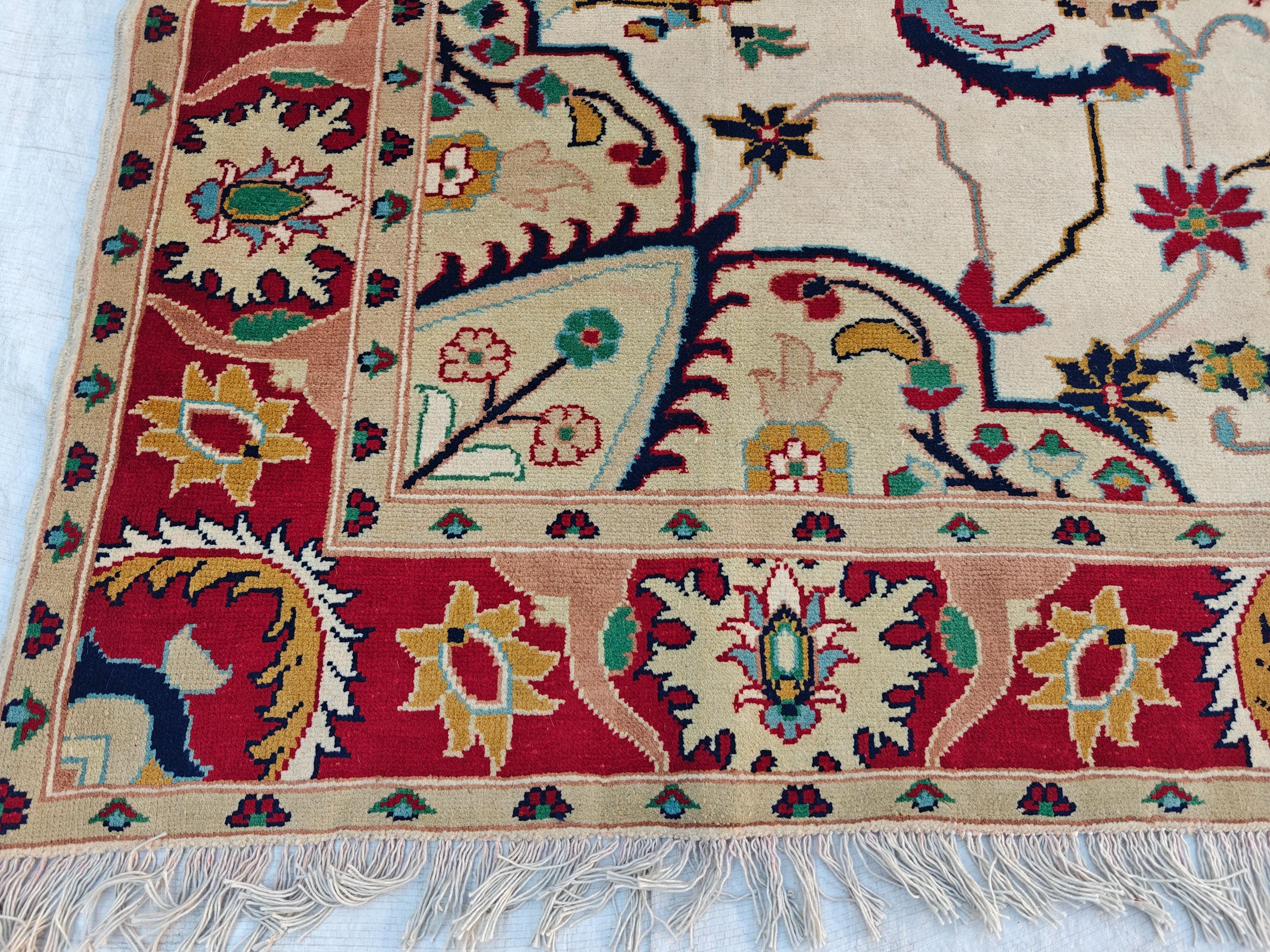 6.6x5.6 ft Handwoven Chobi Rug Afghan Wool Area Rug for Living Room | Traditional Oriental Carpet on Etsy, Office Rug, Living Room Rug