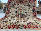 6.6x5.6 ft Handwoven Chobi Rug Afghan Wool Area Rug for Living Room | Traditional Oriental Carpet on Etsy, Office Rug, Living Room Rug
