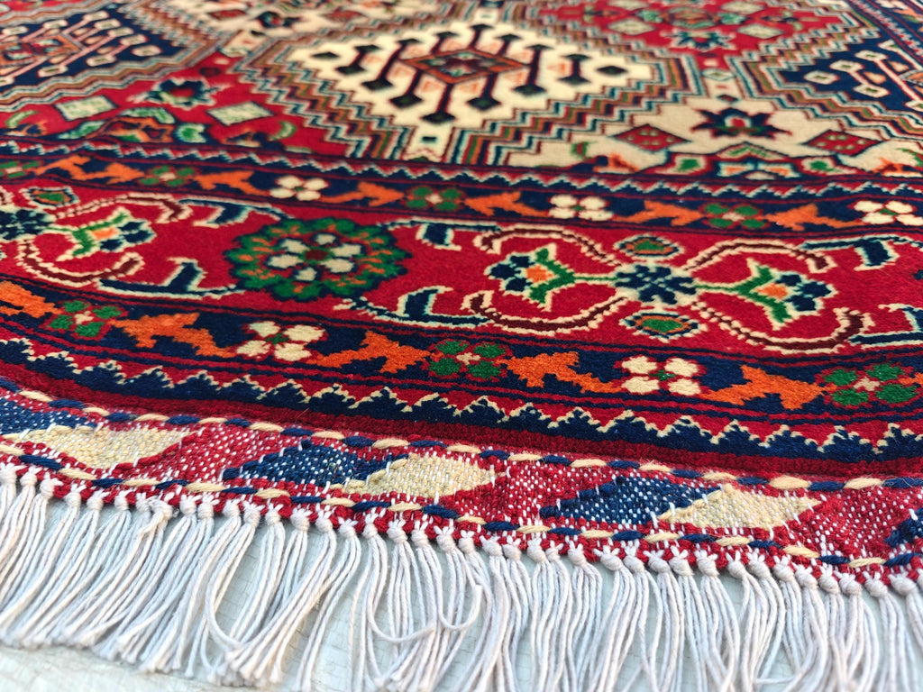 Handwoven Yousafi Rug -6.6x4.9 ft | Afghan Tribal Wool Area Rug Traditional Oriental Carpet for Living Room Unique Etsy Rug, Farm House Rug