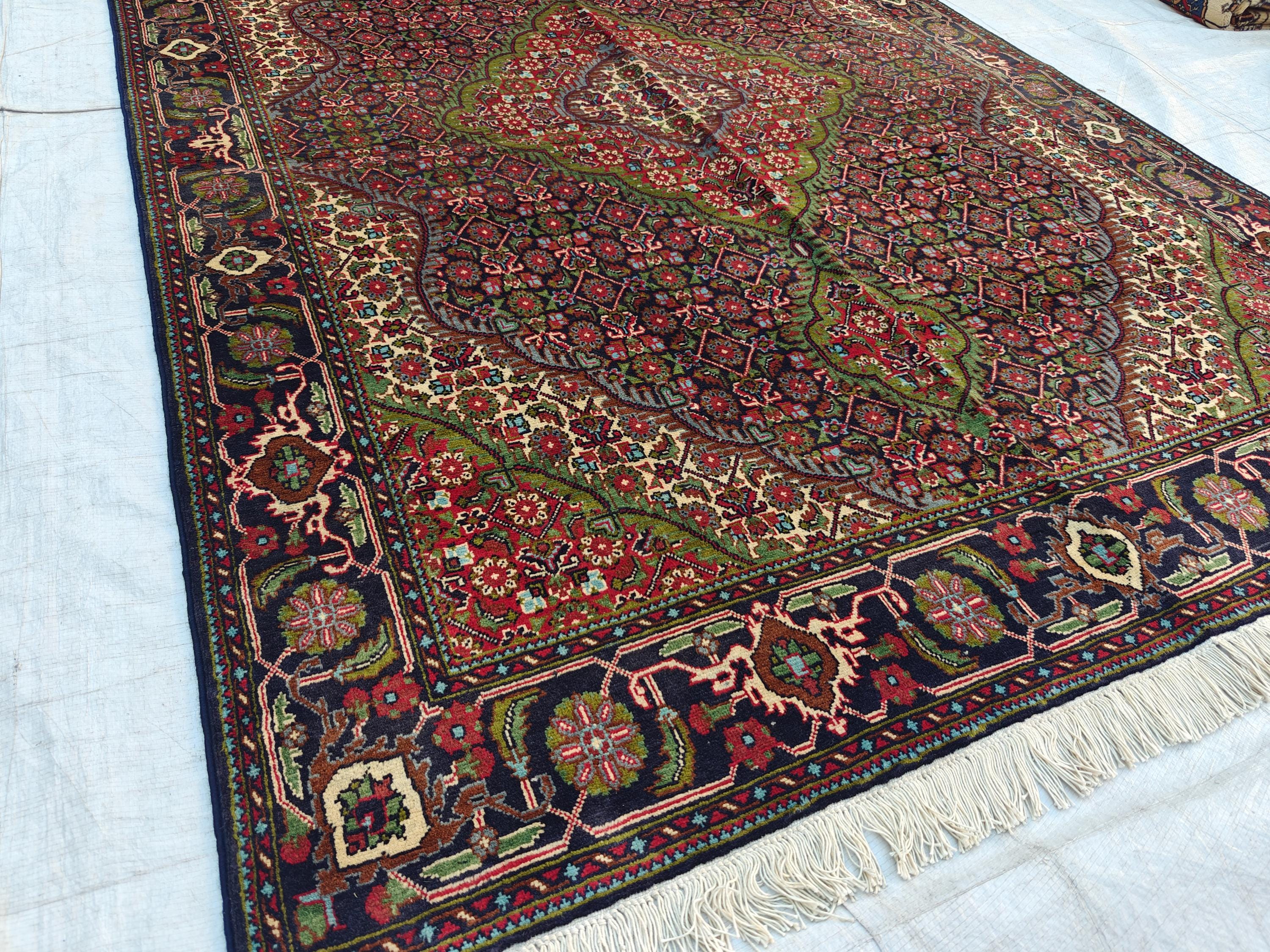 Antique Tabriz Rug 6.6x4.9 ft Persian Handwoven Wool Carpet Vintage Oriental Rug for Living Room Unique Etsy Find, Entryway, living Room Rug