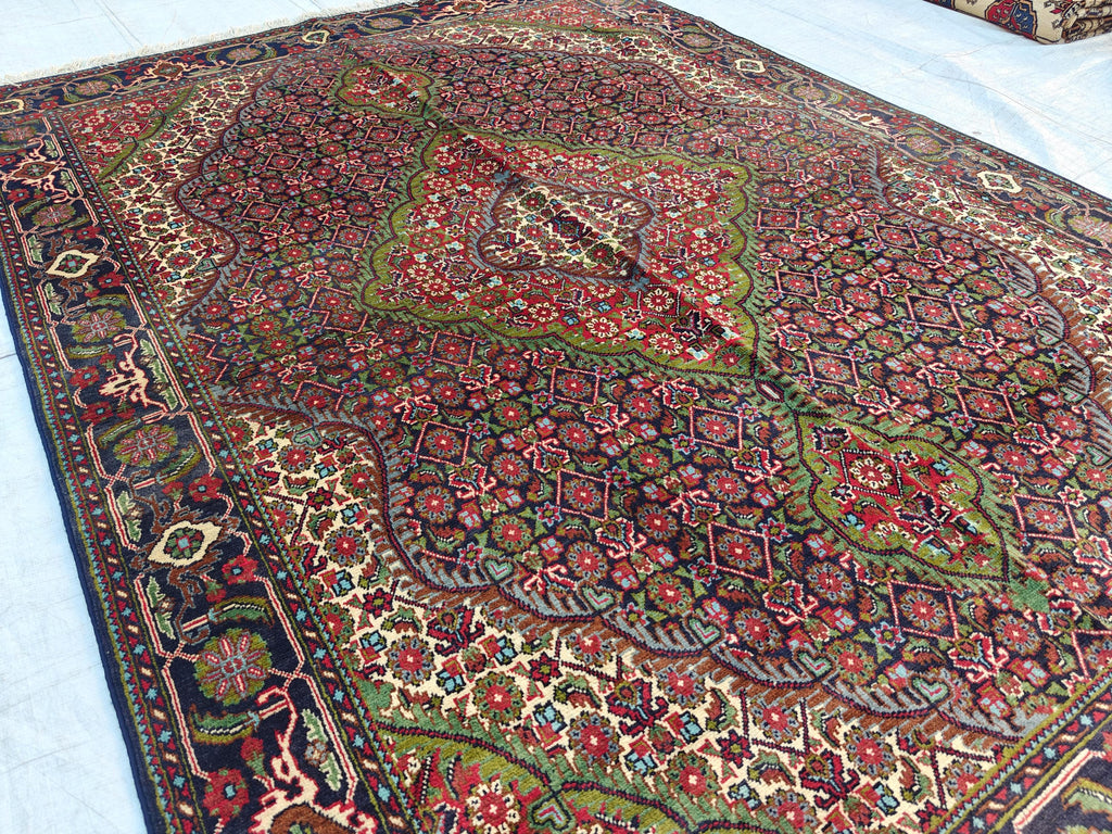 Antique Tabriz Rug 6.6x4.9 ft Persian Handwoven Wool Carpet Vintage Oriental Rug for Living Room Unique Etsy Find, Entryway, living Room Rug