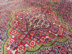 Antique Tabriz Rug 6.6x4.9 ft Persian Handwoven Wool Carpet Vintage Oriental Rug for Living Room Unique Etsy Find, Entryway, living Room Rug