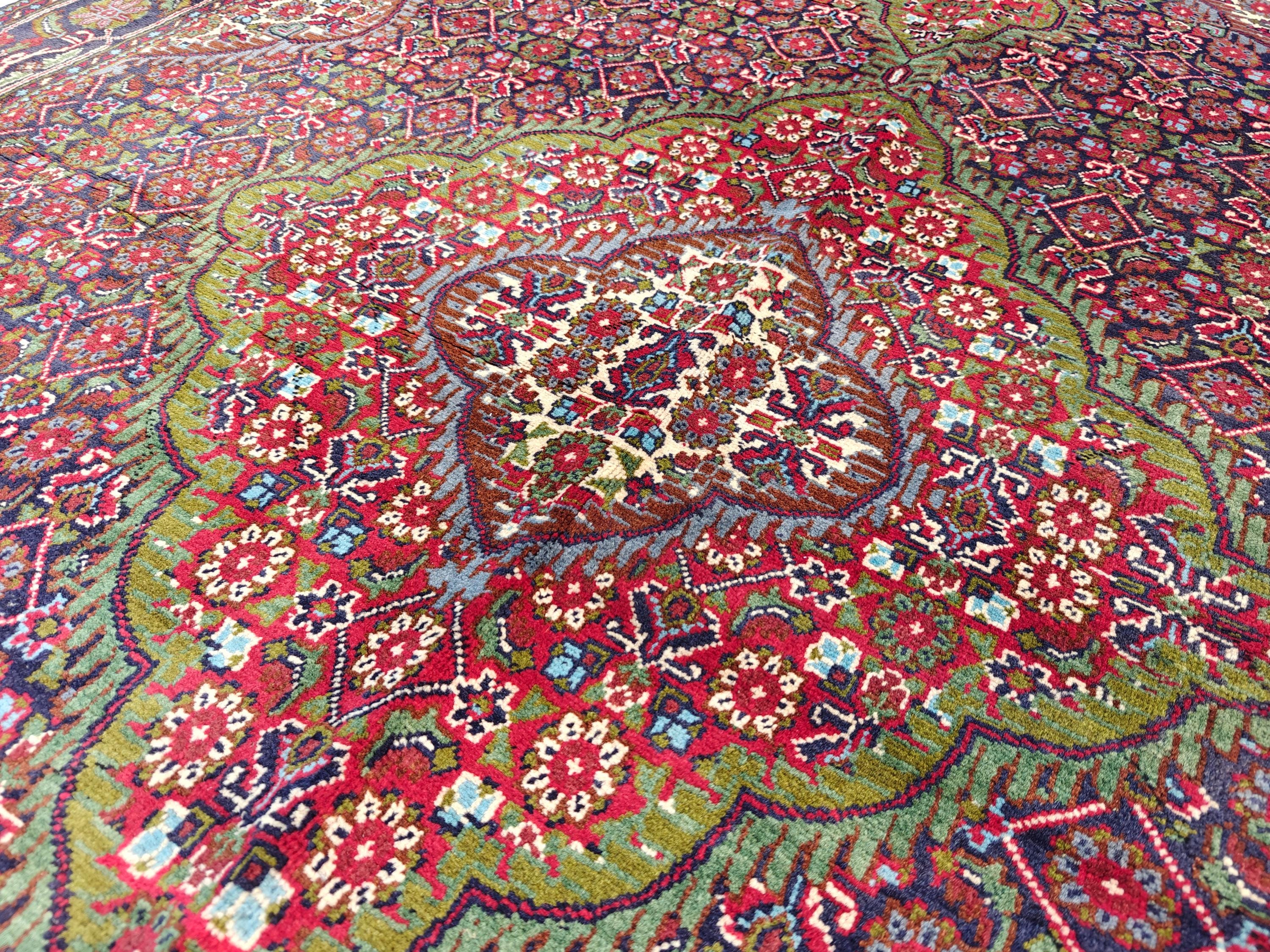 Antique Tabriz Rug 6.6x4.9 ft Persian Handwoven Wool Carpet Vintage Oriental Rug for Living Room Unique Etsy Find, Entryway, living Room Rug