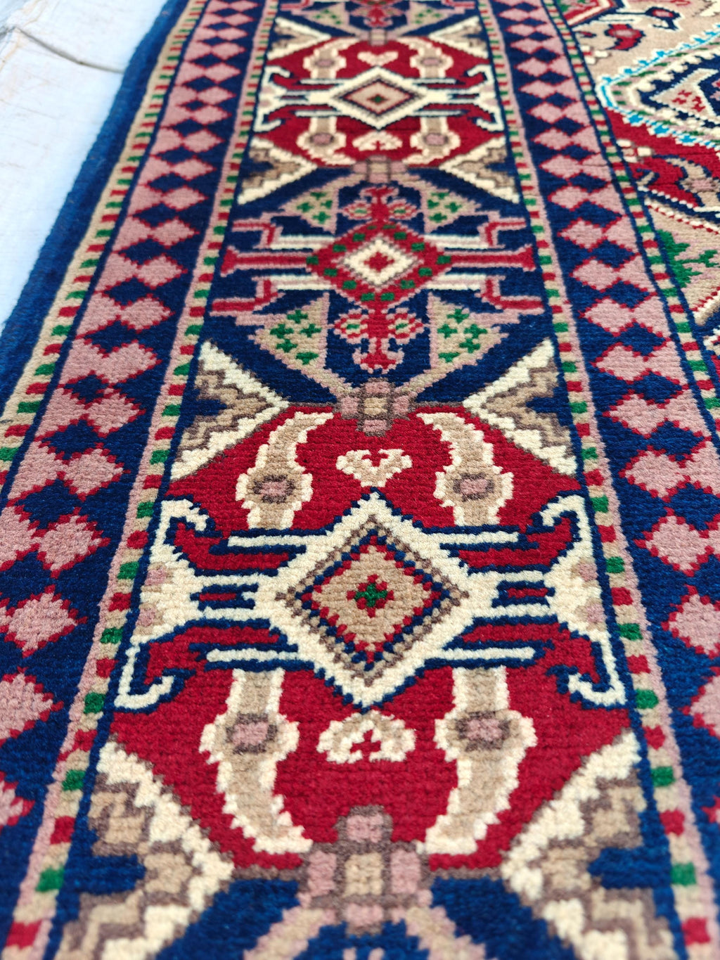 5x7 Handwoven Yousafi Rug Afghan Tribal Wool Area Rug| Traditional Oriental Carpet for Living Room, Dinning Room Rug, Bedroom Rug 7.1x5.1 ft
