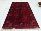 4x7 Bukhara Rug|Handwoven Wool Area Rug Traditional Oriental Carpet for Living Room Unique Etsy Find, Farm House Rug, Bedroom Rug 6.8x4.2 ft