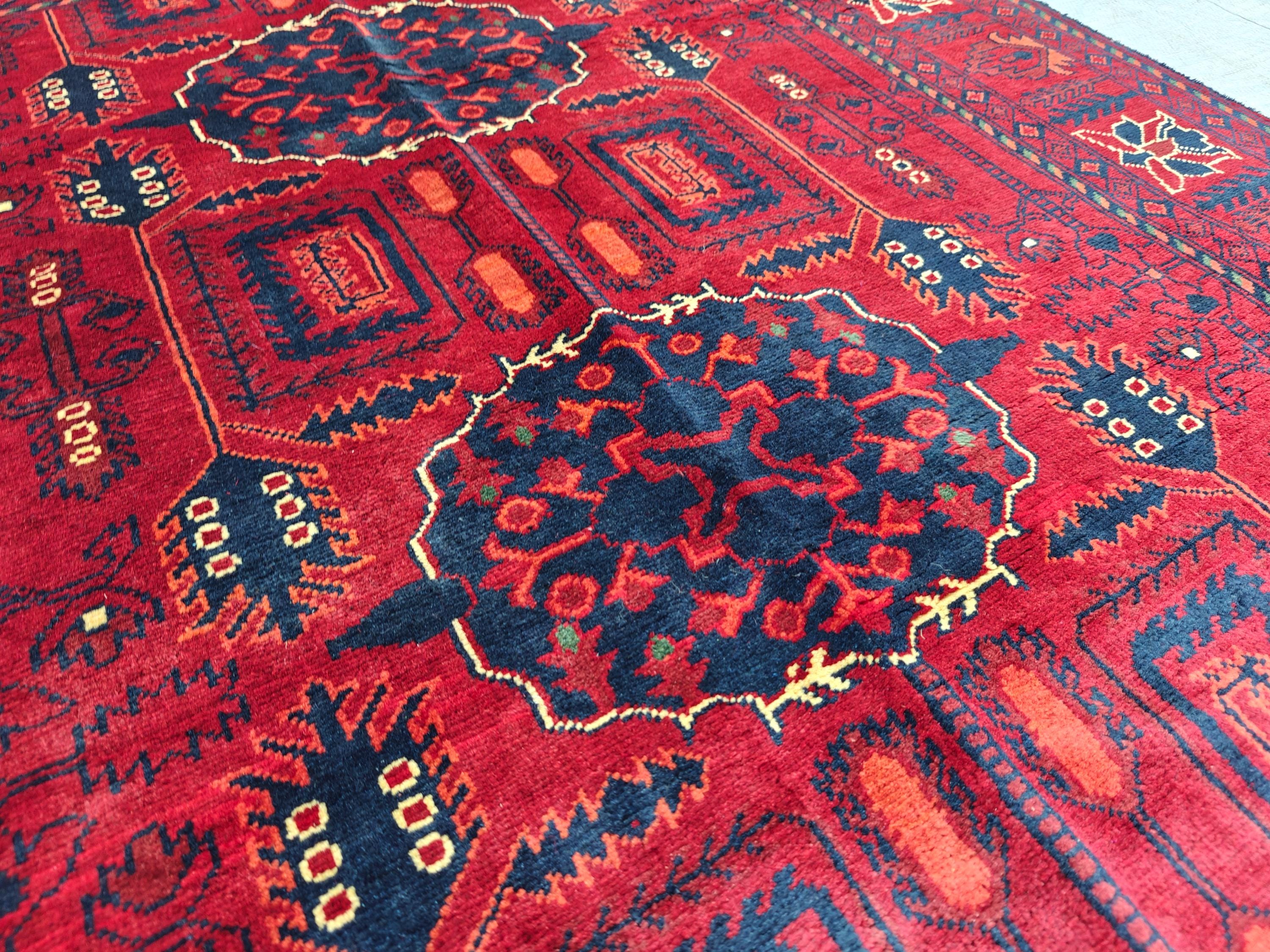 4x7 Bukhara Rug|Handwoven Wool Area Rug Traditional Oriental Carpet for Living Room Unique Etsy Find, Farm House Rug, Bedroom Rug 6.8x4.2 ft