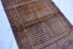 Handwoven 100% Silk Afghan Glassac Rug – 5.4x3.1 ft | Vintage Bohemian Area Rug | Unique Tribal Design | Small Living Room Accent, Bedroom.